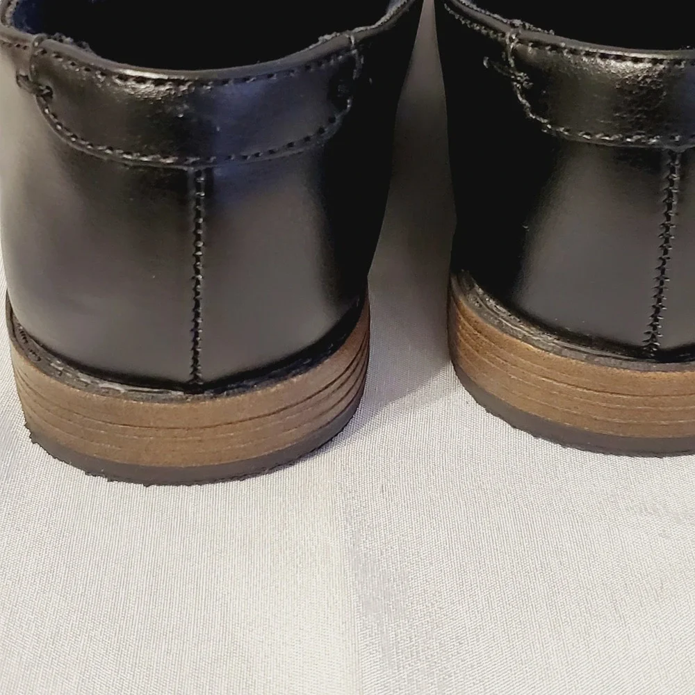 Mix No. 6 Buckley Kids Black Lace Up Dress Shoes Plain Toe Size 13M 8726036